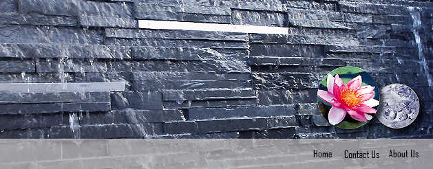 water walls with stone